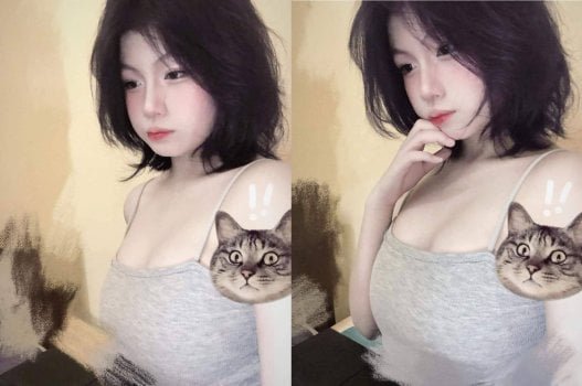 Nữ sinh viên với vẻ đẹp hấp dẫn tạo cảm giác ngây ngất
