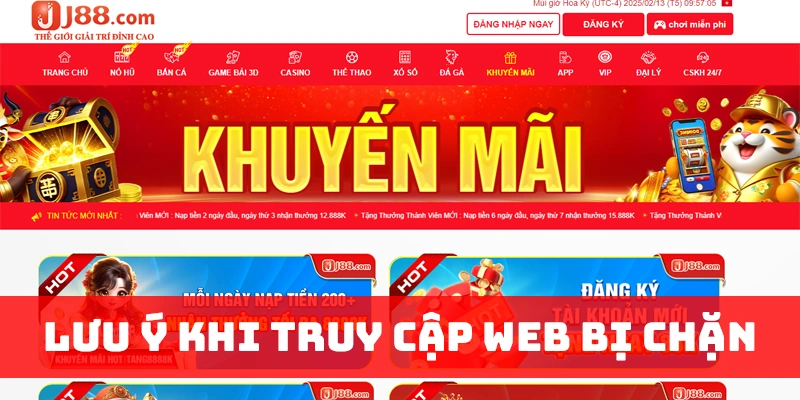 Lưu ý kỹ khi truy cập J88 để không phát sinh sự cố